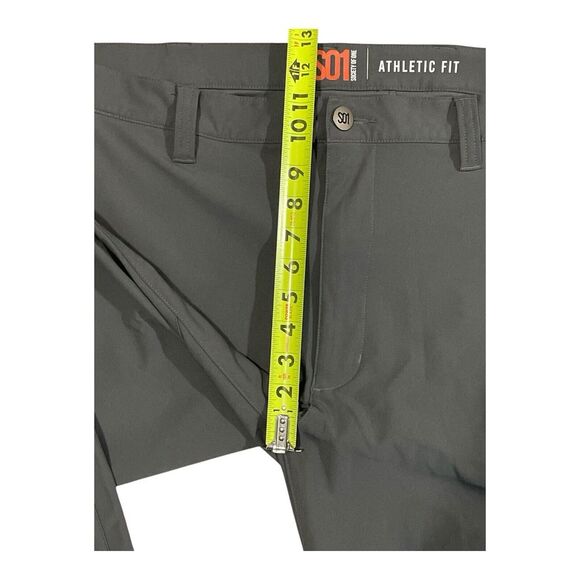Society Of One Men's Athletic Fit 44x30 Gray‎ Polyester Pants - Picture 6 of 10